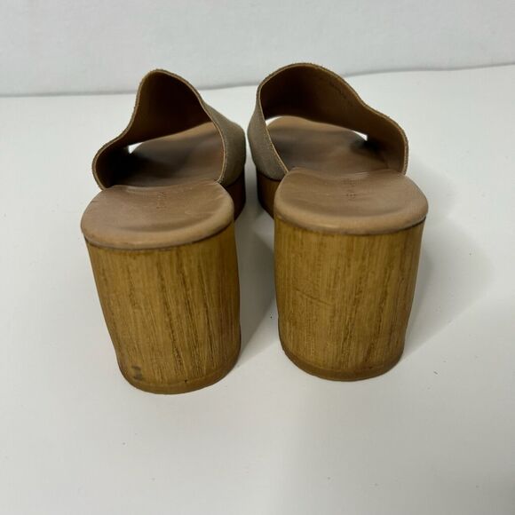New Look Chunky Wooden Platform Slip on Heel Sandals EU 39 (US 7.5/8) - Picture 4 of 8